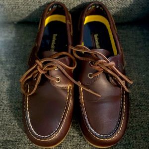 Timberland leather boat shoes